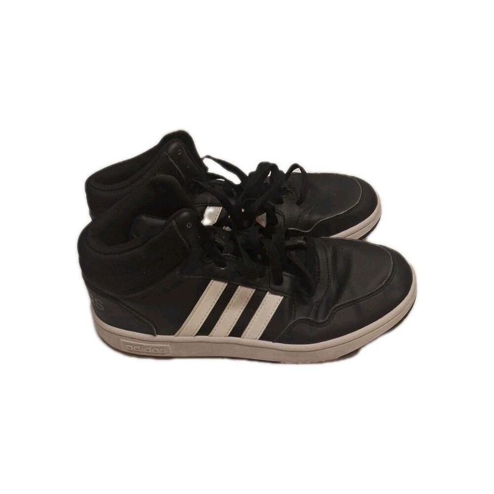 Adidas Mens Hoops 3.0 Mid GW3020 Black Basketball Shoes Sneakers Size 7